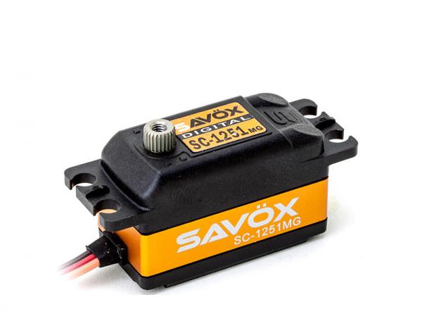SAVÖX Low Profile Digital Servo SC-1251MG mit Metall - Getriebe