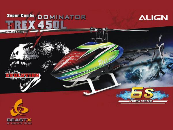 Align T-REX 450L DOMINATOR 6S Super Combo with Microbeast Plus
