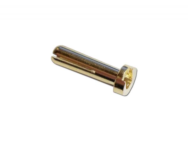 Gold Connector 4mm male LOW Profile