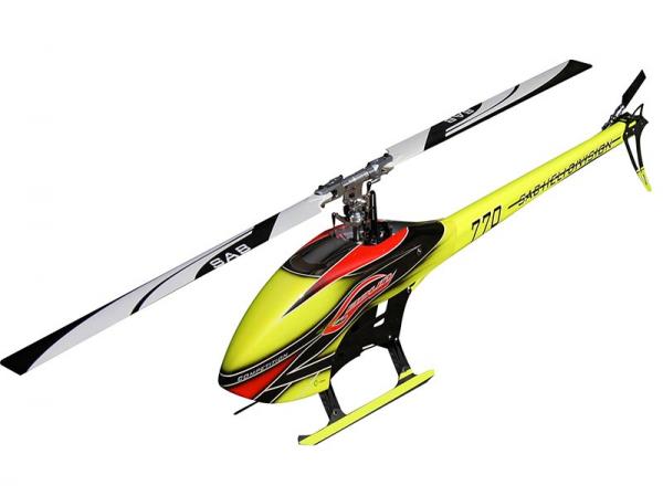 SAB Goblin 770 Competition HELICOPTER KIT Yellow / Orange (with BLADES)