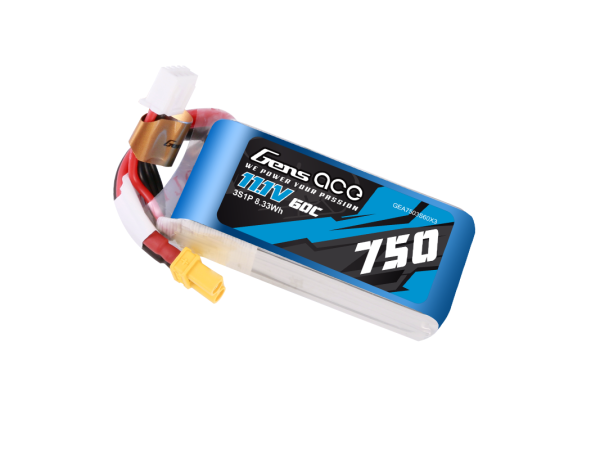 Gens ace Battery LiPo 11,1V 750mAh 60C