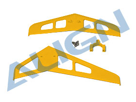 Align Leitwerk-Set gelb und Halter   T-Rex 450