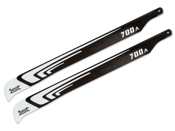 1st Main Blades CFK 700mm FBL Agility (White) # 1stB700A-W 