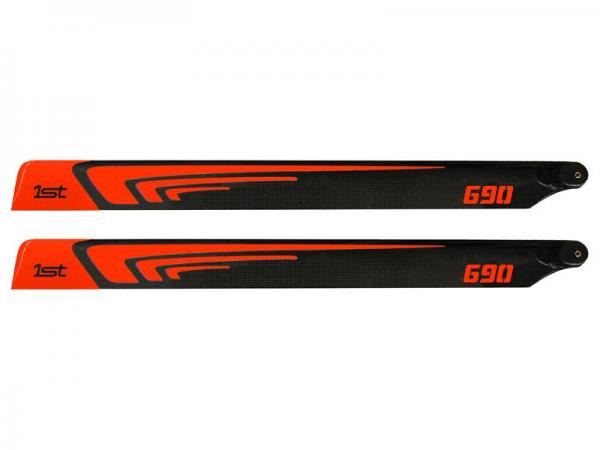1st Main Blades CFK 690mm FBL (orange) # 1stB690-O 