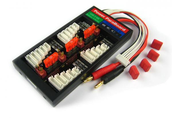 4er Parallellade-Board mit Sicherung T-Plug