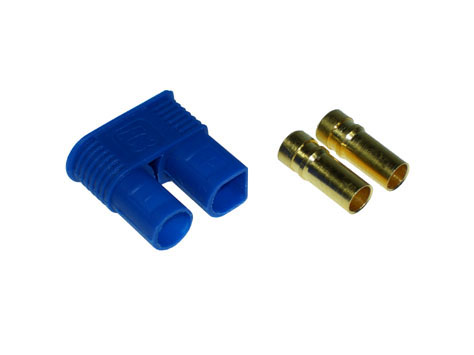 Gold Connector 3,5mm with blue case # ZB-BG-BU-35mm 