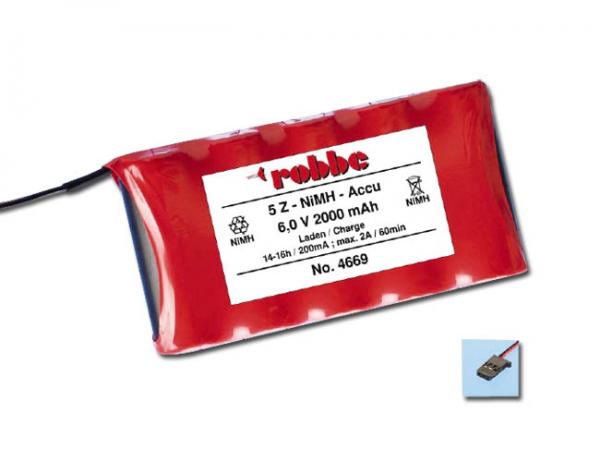 Robbe Transmitter battery, 5 NiMH 2000 mAh 4/5