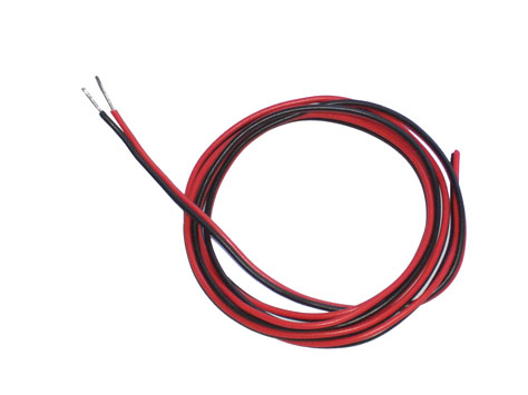 RC-Battery wire 22AWG black/red 1m