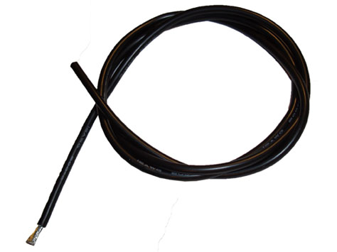 Silicone wire 16AWG black 1m