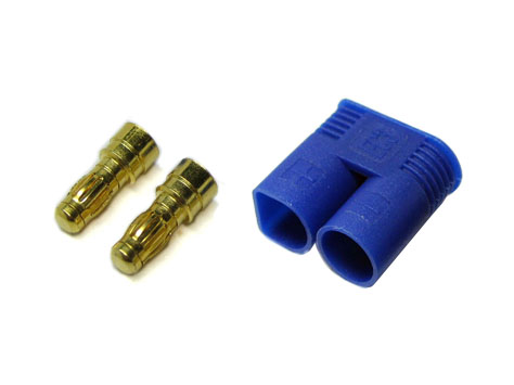 Goldkontakt Stecker 3,5mm mit Gehäuse blau EC3 # ZB-BG-ST-35mm 