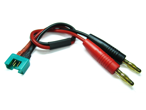 Female MPX plug to 4mm connector charging cable