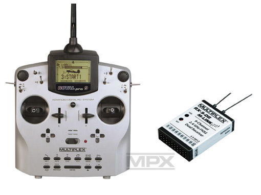 Multiplex ROYALpro 9 Vario-Set Telemetry M-Link mit RX-9 DR 2,4GHz