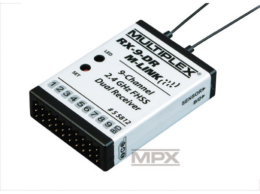Multiplex Empfänger RX-9-DR M-Link 2,4GHz Telemetriefähig # 55812 