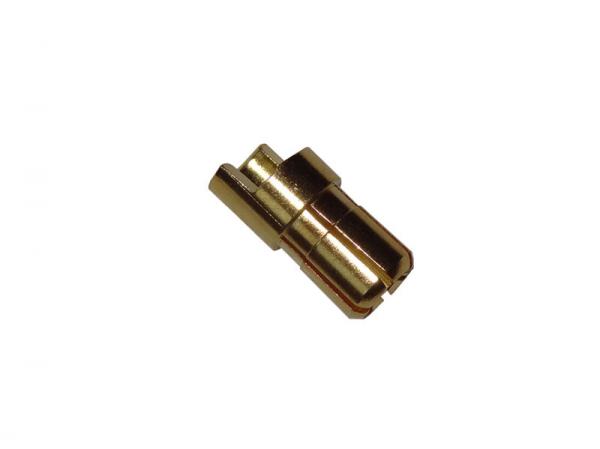 Goldkontakt Stecker 6mm (abgeflacht)