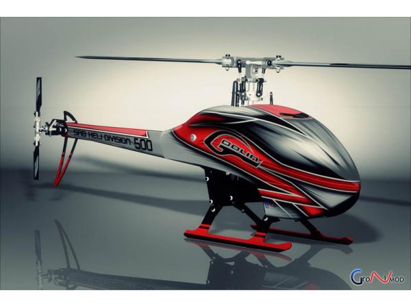 SAB Goblin 500 HELICOPTER KIT RED / White (with BLADES)