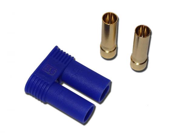Gold Connector 5mm with blue case EC5 # ZB-EC5-BU 