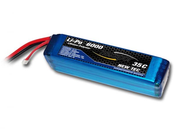 Nexspor NEW-TEC Li-Po Battery 22,2V 6000mAh 35C