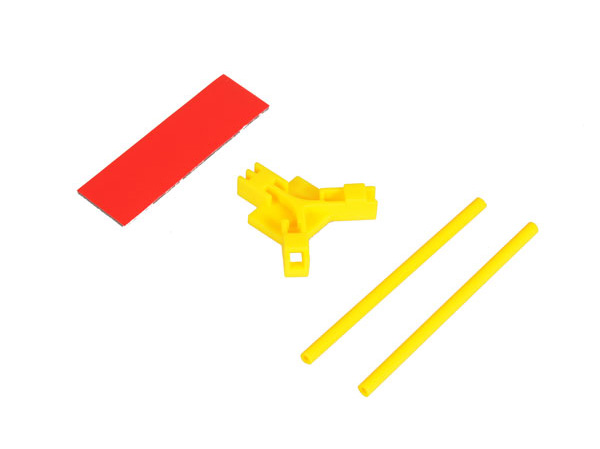 Mikado Antenna support flat mounting, yellow