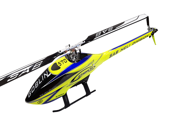 SAB GOBLIN 570 SPORT LINE Yellow (with Rotorblade)