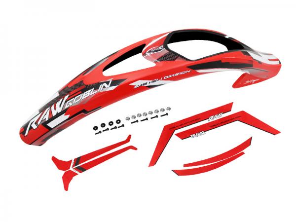 SAB Goblin RAW 700 Canopy Red with Stickers
