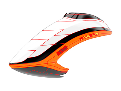 Mikado LOGO 600 Canopy white/black/orange