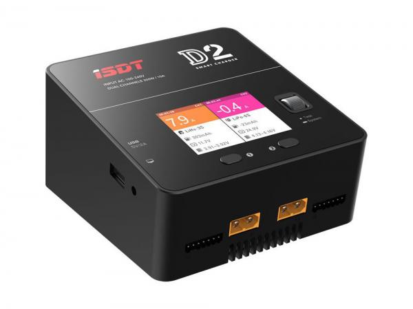 iSDT DUO SMART CHARGER D2 - 200W, 12A, 2x6S Lipo, internal power supply
