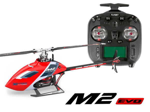 OMPHOBBY OMP Heli M2 EVO red with Transmitter