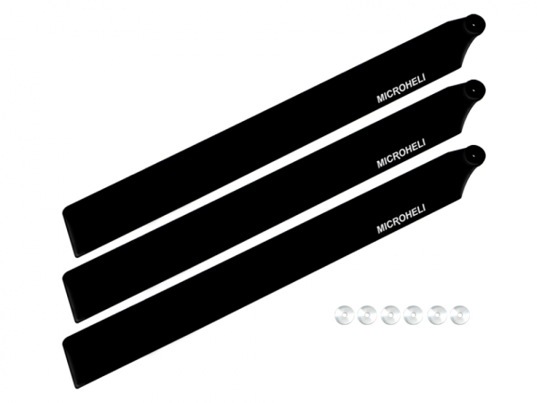 Microheli Carbon Plastic Triple Main Blade (For MH-M2EX001T Series)