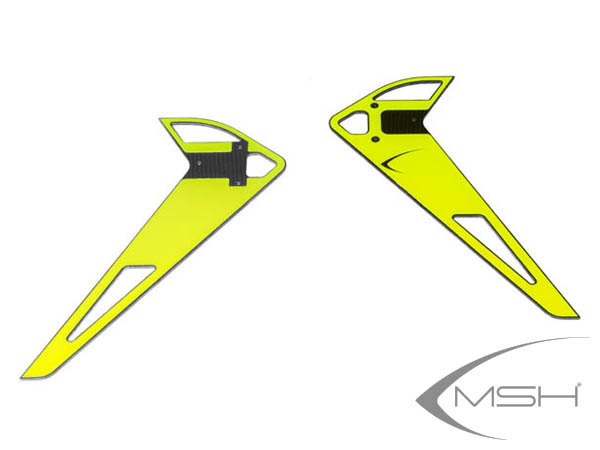 MSH Protos Max V2 Heckfinnen Sticker - Neon gelb