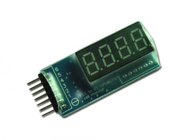 BD6 Voltage Monitor / Spannungsmonitor für Lipopacks bis 6S