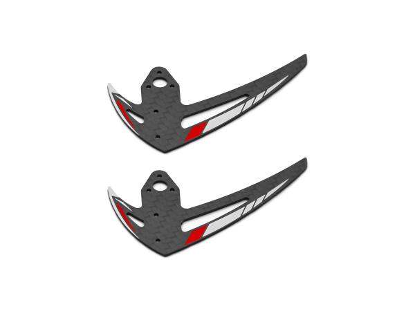 OMPHOBBY M2 EVO Vertical Stabilizer set-Glamour Red