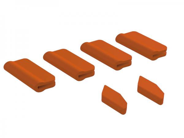 OXY Heli OXY5 Landing Gear - Verical Fin Protector orange