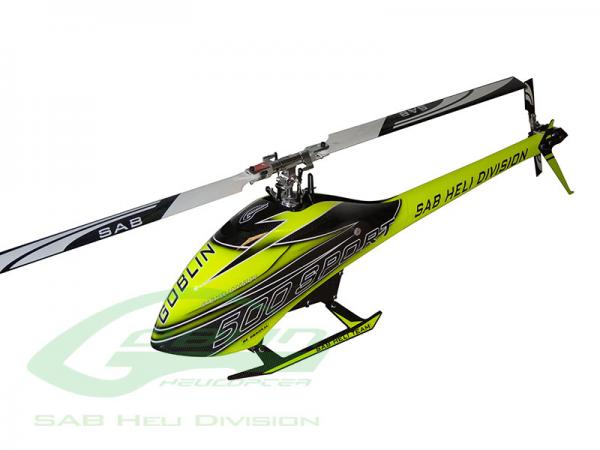 SAB Goblin 500 Sport HELICOPTER KITCarbon  yellow (with 2x BLADES)