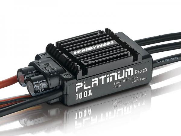 HOBBYWING Platinum Pro 100A 2-6s BEC 10A for 480-550 Heli 3D and .70 C