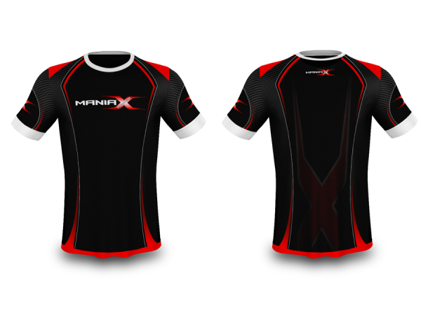 ManiaX Teamware T-Shirts black, red / Size XL