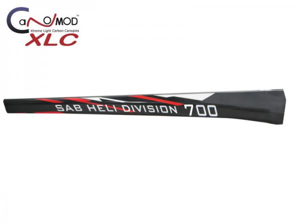Canomod Goblin 700 Competition RedW - Carbon Tail Boom