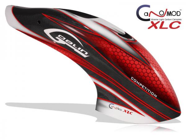 Canomod Goblin 700 Competition Red Eyes - Carbon Haube leichte Lackierungsfehler