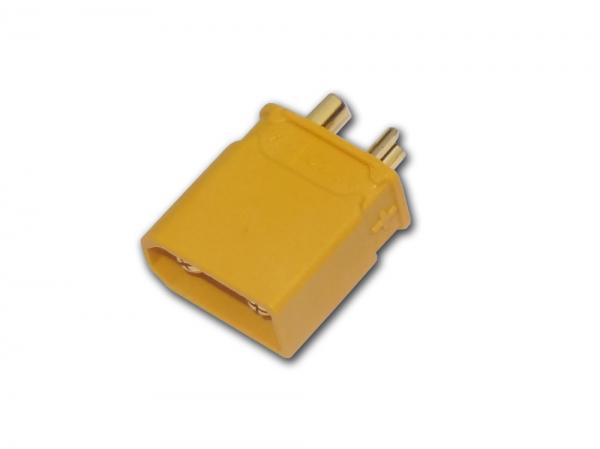 Gold Connector with yellow case XT30 (Female) # ZB-BU-XT-30 