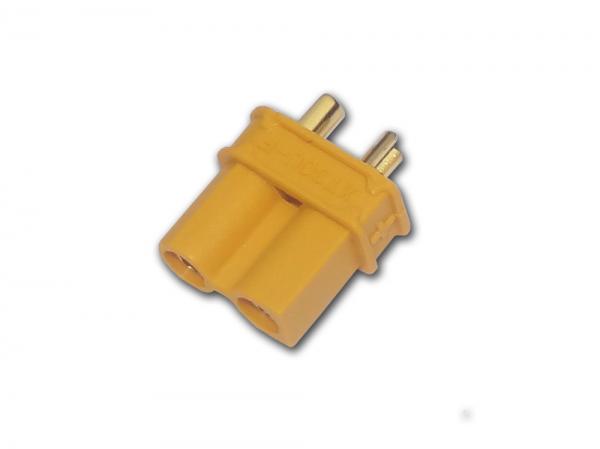 Gold Connector with yellow case XT30 (Male) # ZB-ST-XT-30 