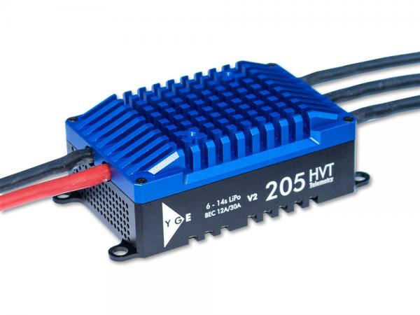 YGE 205HVT Brushless ESC 205A with Telemetry and BEC V2