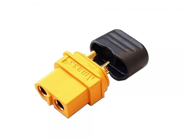 Gold Connector 3,5mm with yellow case and cover ( XT-60H ) # ZB-ST-105H 