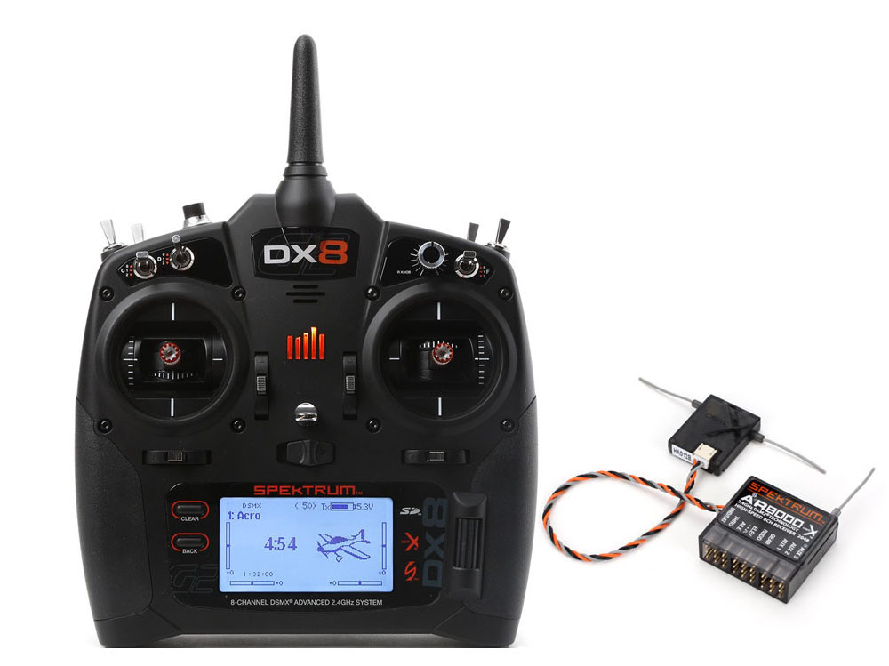 Spektrum DX8 Transmitter System MD2 EU with AR8000 Receiver # SPM8000EU |  Live-Hobby.de